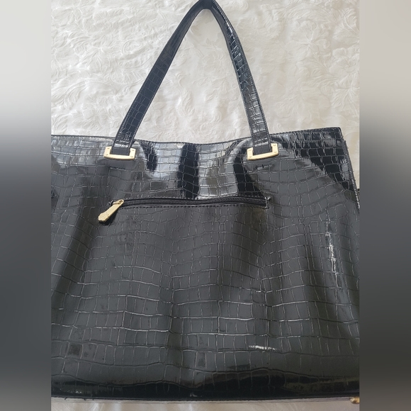 Patent leather look tote bag - Picture 5 of 6
